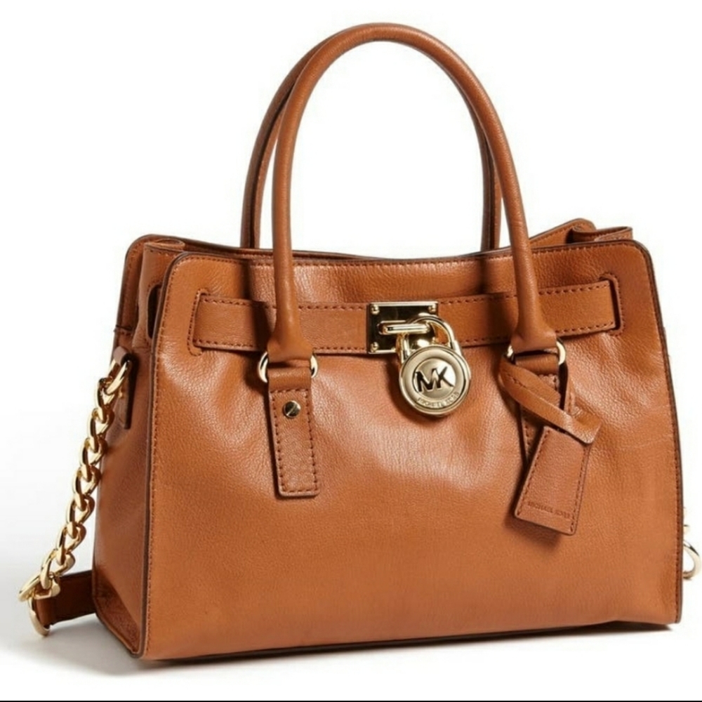 Micheal Kors Hamilton East/West Leather Satchel